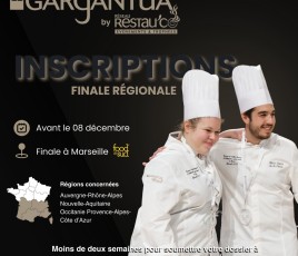 affiche concours gargantua avec cuisinier concours